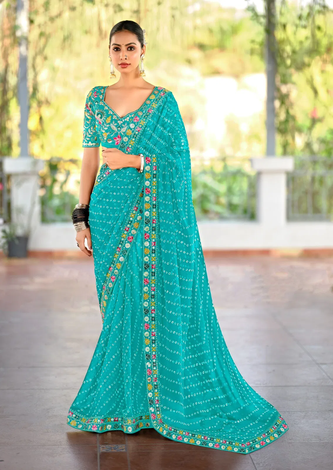 Lisha By Stavan Heavy Georgette Designer Wear Saree Suppliers In India